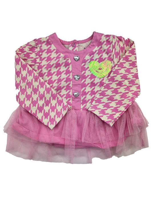 Buster Brown Pink & White Checked Dress 18M