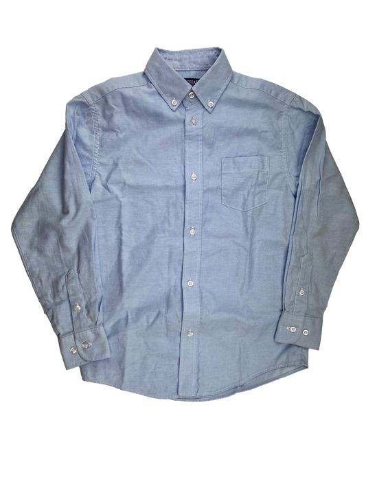 Chaps Blue Long Sleeve Button-Up 10