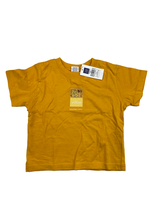 Baby Gap Yellow T-Shirt with "Yellow" Duckies 12-18M