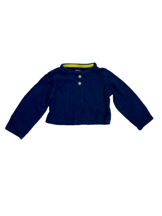 Carter's Navy Shrug 12M