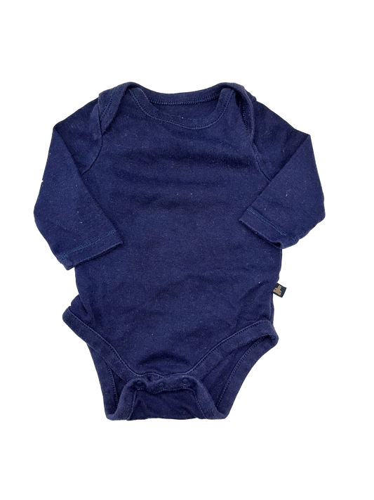 Baby Gap Navy Long Sleeve Onesie 0-3