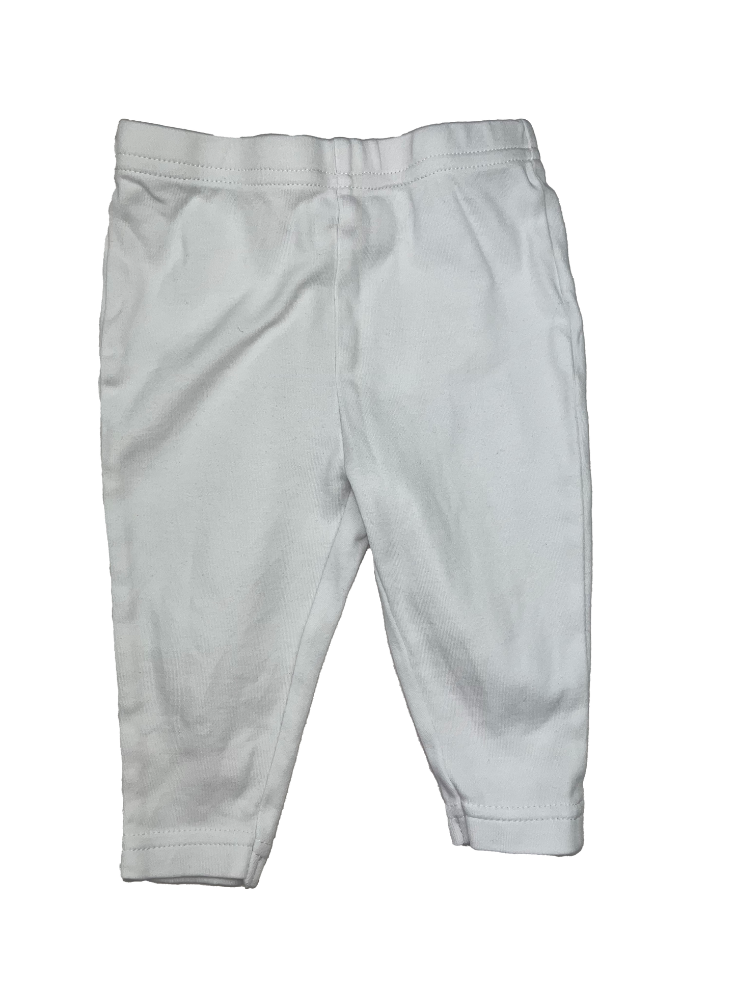 Bornino White Pull-On Pants 3-6M