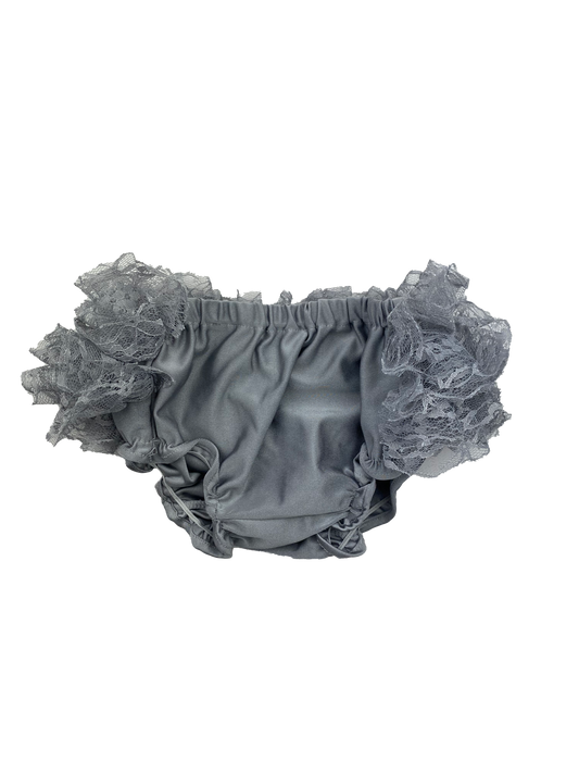 So Dorable Grey Bloomers with Frilly Bum 3-6M