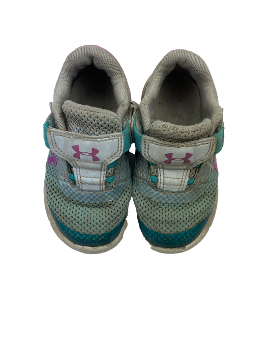 Under Armour Blue & Pink Running Shoes 6