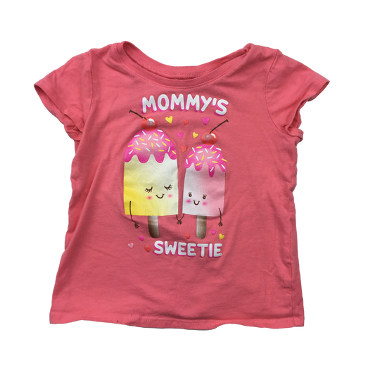 The Children's Place Pink T-Shirt with "Mommy's Sweetie" 4T