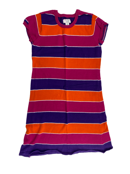 The Children's Place Pink, Purple & Orange Striped Dress 7-8