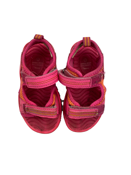 George Pink Velcro Sandals 7