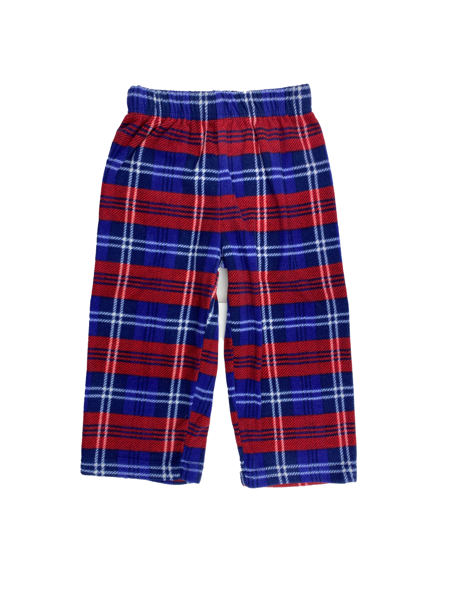 OshKosh Red & Blue Plaid Fleece PJ Bottoms 2T