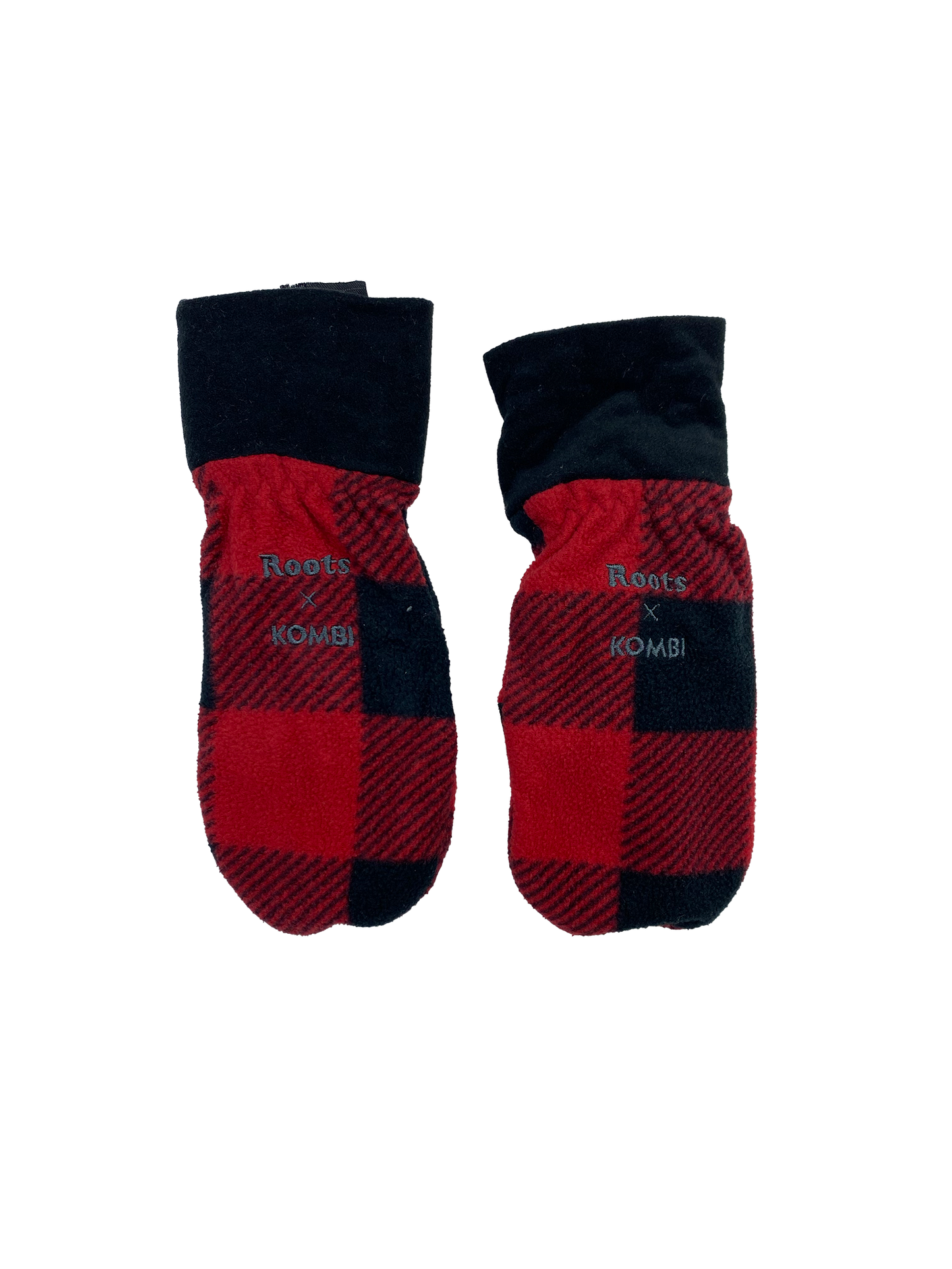 Roots x Kombi Buffalo Plaid Mittens 4-6