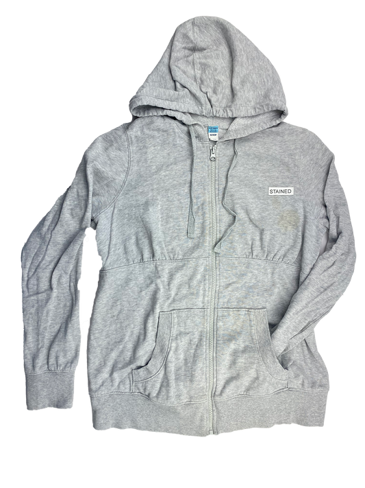 ❗️Stained: Old Navy Grey Zip-Up Maternity Hoodie XS