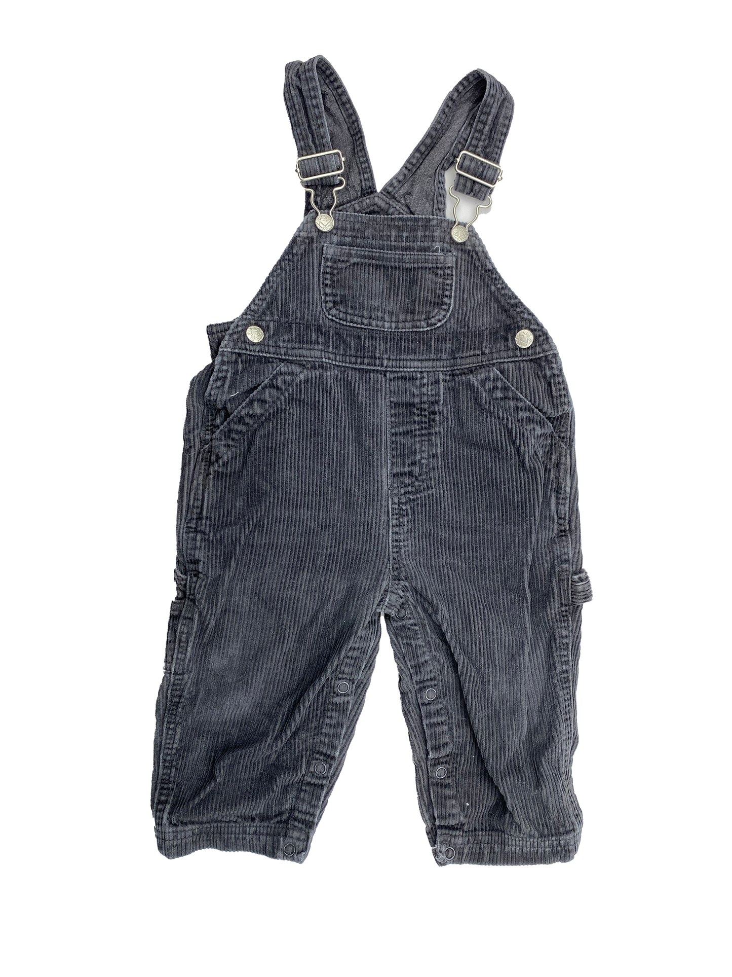 Wardrobe Essentials Grey Corduroy Overalls 12-18M