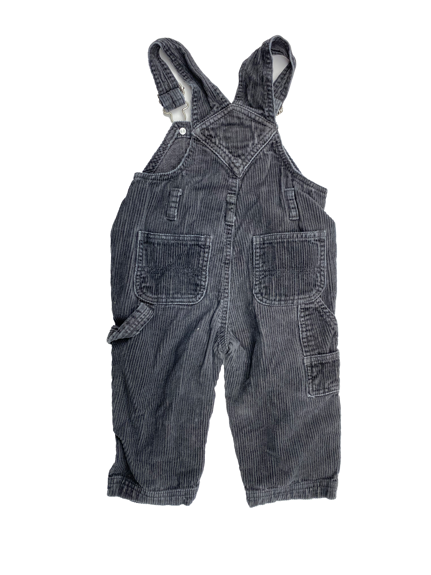 Wardrobe Essentials Grey Corduroy Overalls 12-18M
