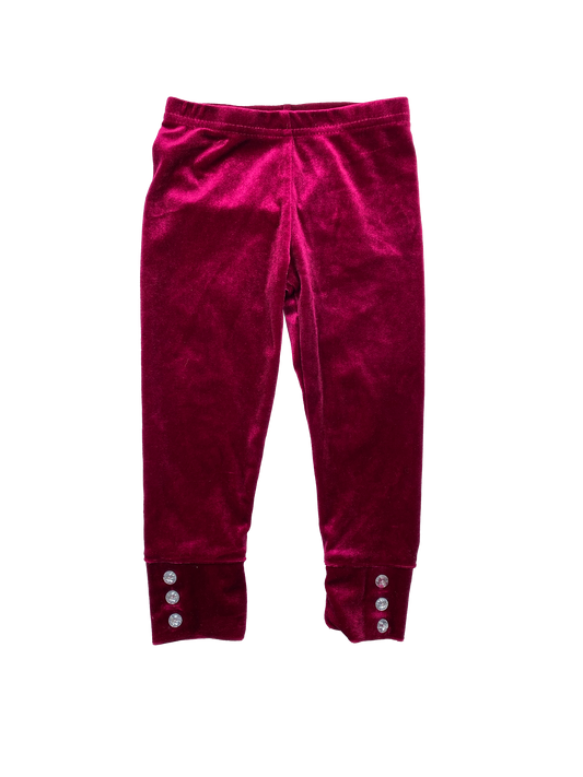 Carter's Red Velour Leggings 18M