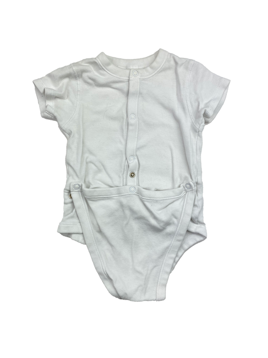 George White Diaper Shirt 18M