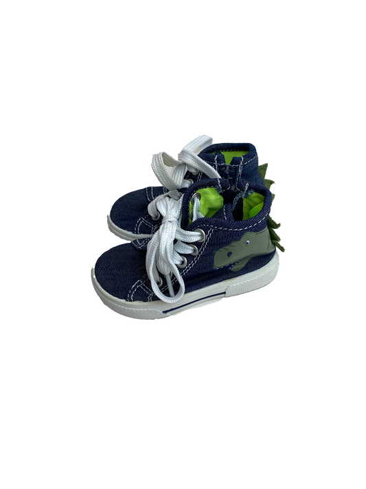 Carter's Denim High Tops with Dinosaurs 4