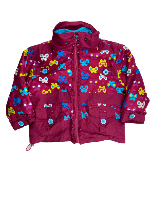 Conifere Pink Double-Lined Winter Jacket with Removable Sweater 2T