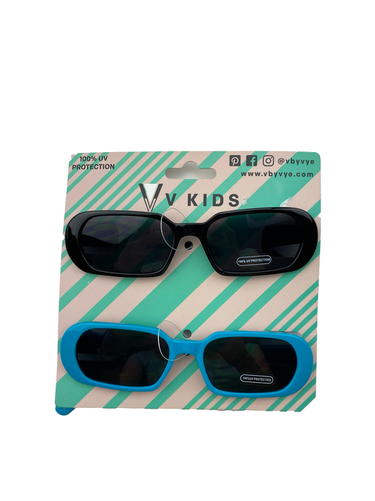 V Kids Black & Blue Sunglasses 3+