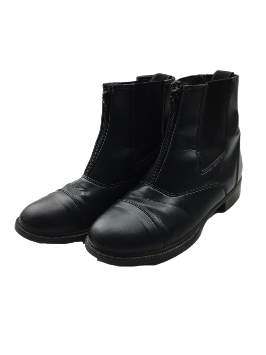 Auken Black Classic Zip Paddock Boots 3Y