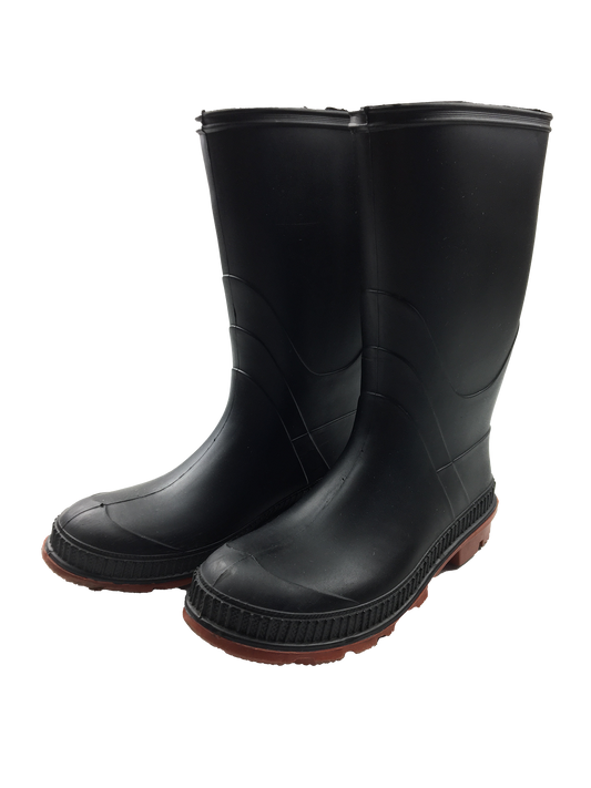 Black Rain Boots 4Y