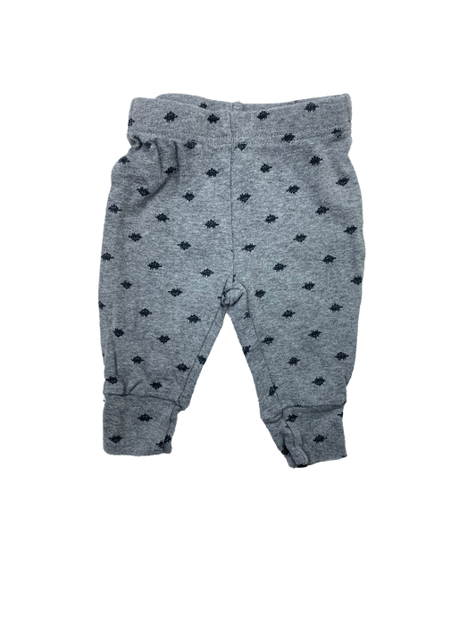 Carter's Grey Joggers with Dinosaurs 0-3M