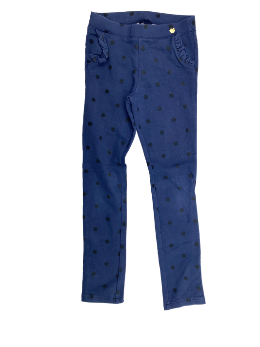 H&M Navy Pants with Black Dots 9-10