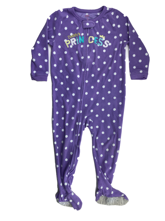 Carter's Purple Footed Sleeper with "Daddy's Princess" 3T