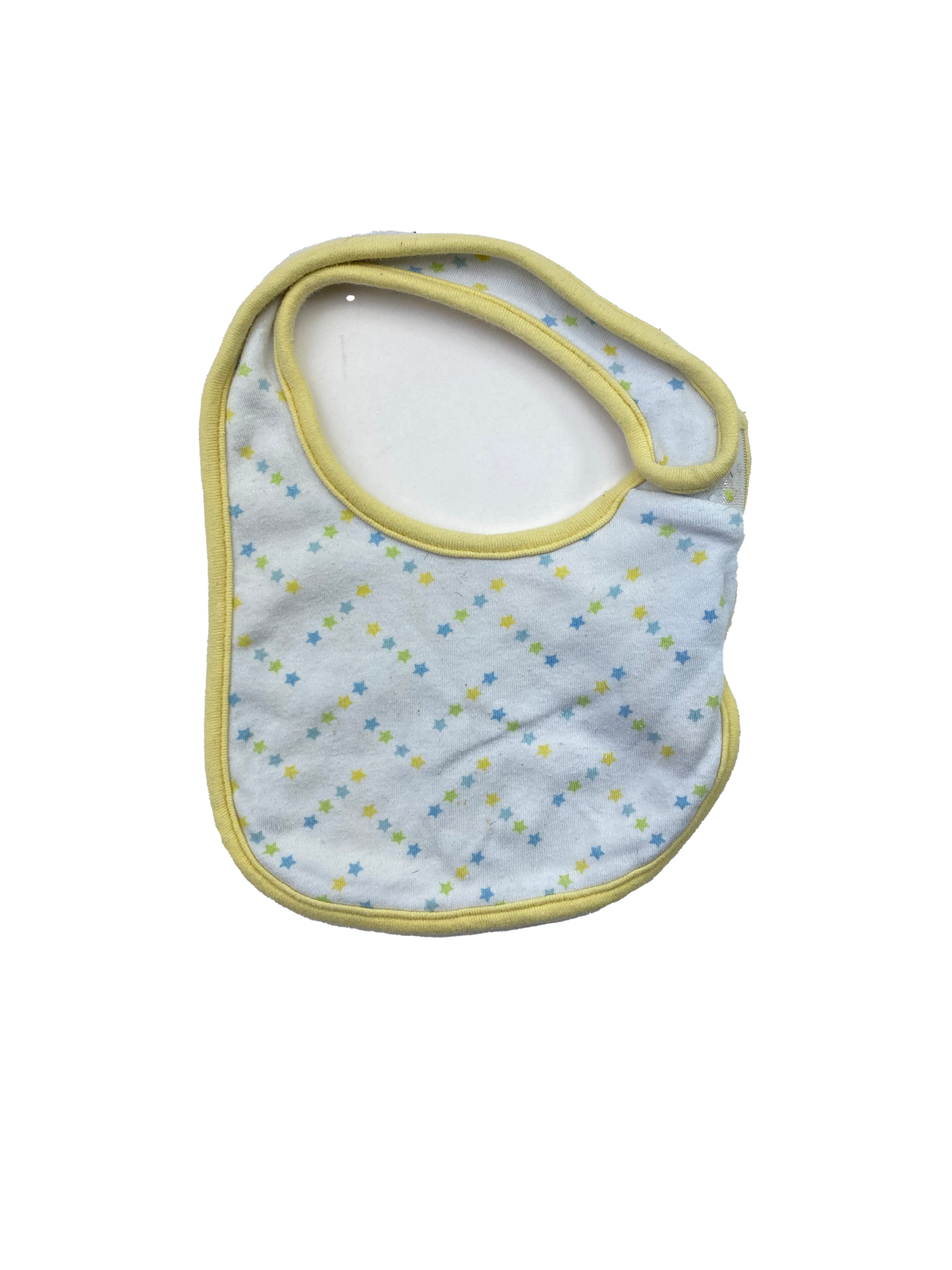 Babies R Us White & Yellow Bib with Stars OS