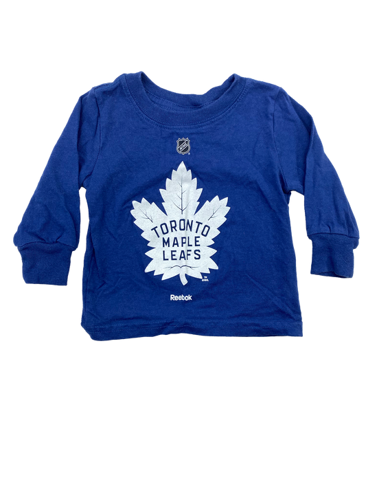 Toronto Maple Leafs NHL Long Sleeve Maternity Shirt Cinched Waist