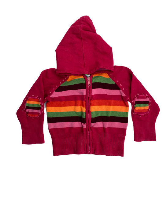 Kloz Kids Multicoloured Zip Up Sweater 2T