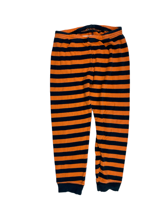 Just One You Orange & Black Striped PJ Bottoms 4T