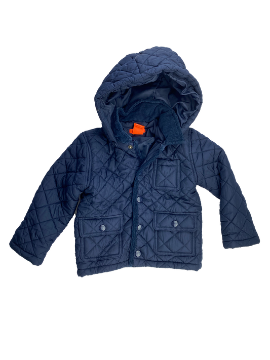 Joe Fresh Navy Quilted Jacket 2T