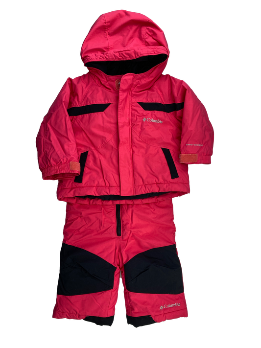 Columbia Pink Snowsuit 12M