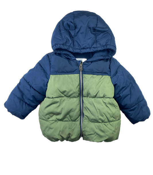 Baby Gap Blue & Green Cold Control Max Puffer Jacket 12-18M