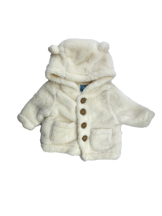 Baby Gap White Sherpa Winter Jacket 0-3M