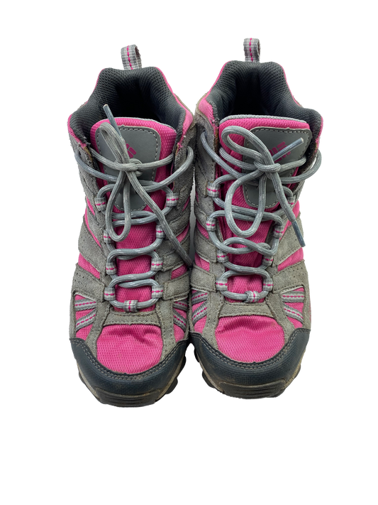 Columbia Pink & Grey Hiking Boots 4Y