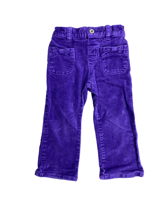 The Children's Place Purple Corduroy Pants 3T