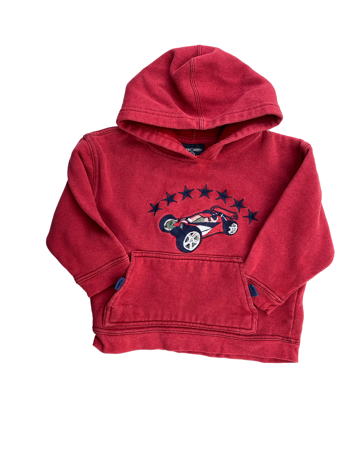 Cherokee Red Pull-Over Hoodie with Race Car 2T