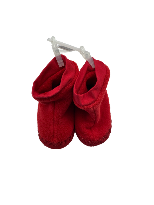 Gap Kids Red Fleece Slippers 7
