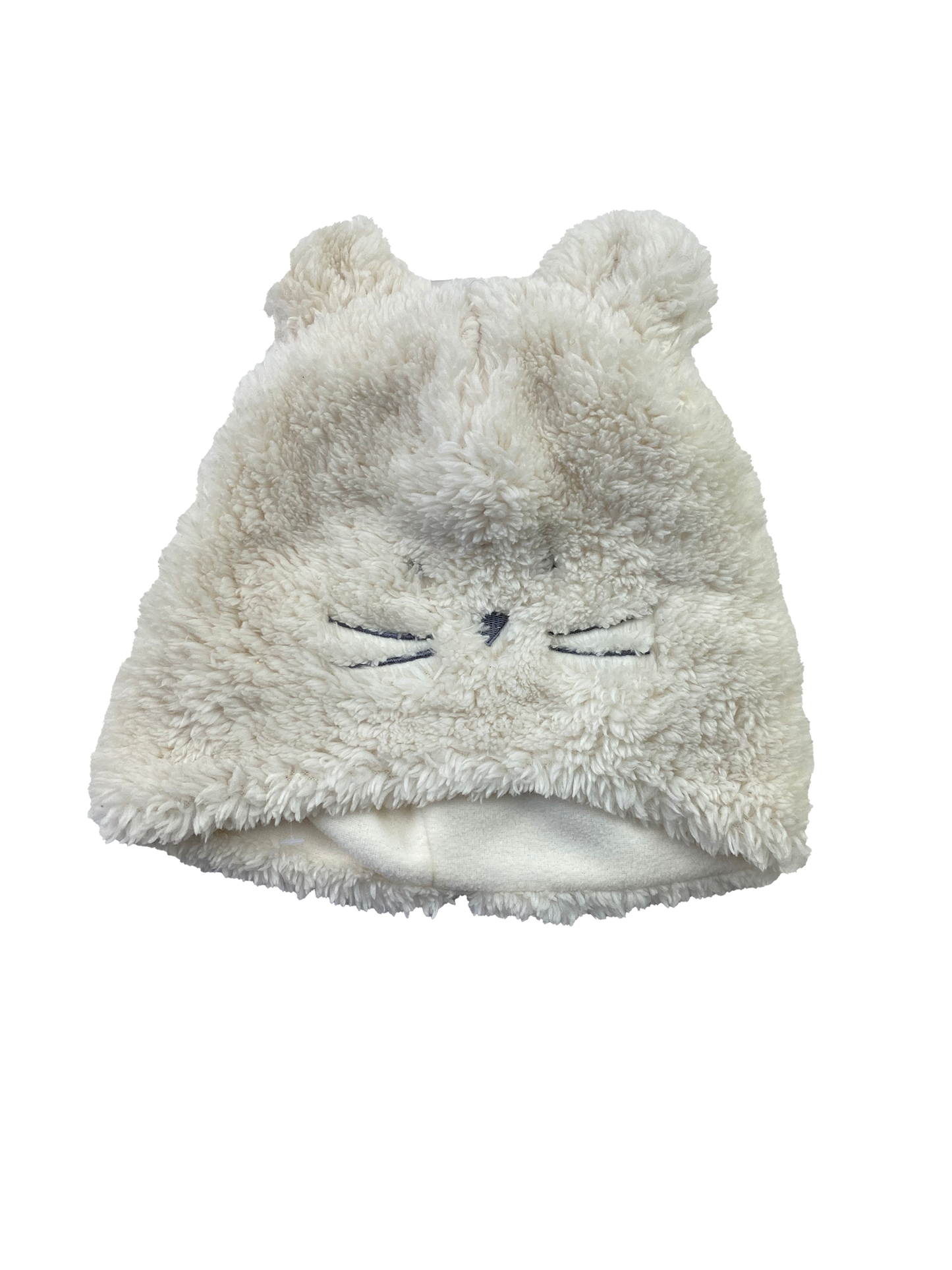 Baby Gap White Faux Fur Hat with Ears 0 6M The Sweet Pea Shop