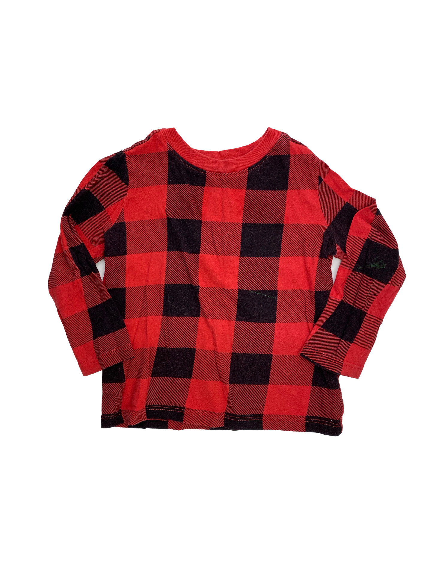 Stained Old Navy Buffalo Plaid Long Sleeve Shirt 2T