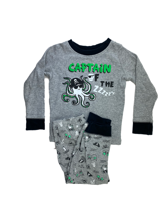 George Grey PJ Set with Octopus "Captain Of The Zzzz's" 2T
