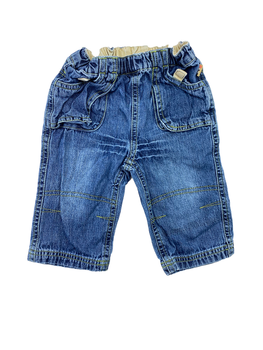 Motion Wear Wide Leg Medium Wash Jeans 6-9M