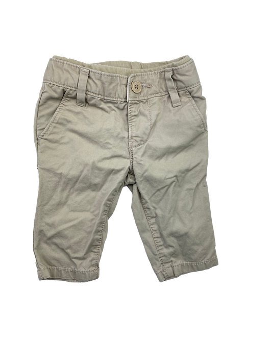 Baby Gap Khaki Flat Front Pants 0-3M