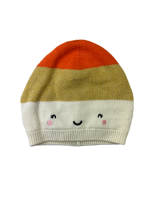 Baby Gap Orange, Gold & White Hat with Smily Face 3-6M
