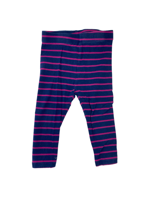 Joe Fresh Purple Striped Leggings 12-18M