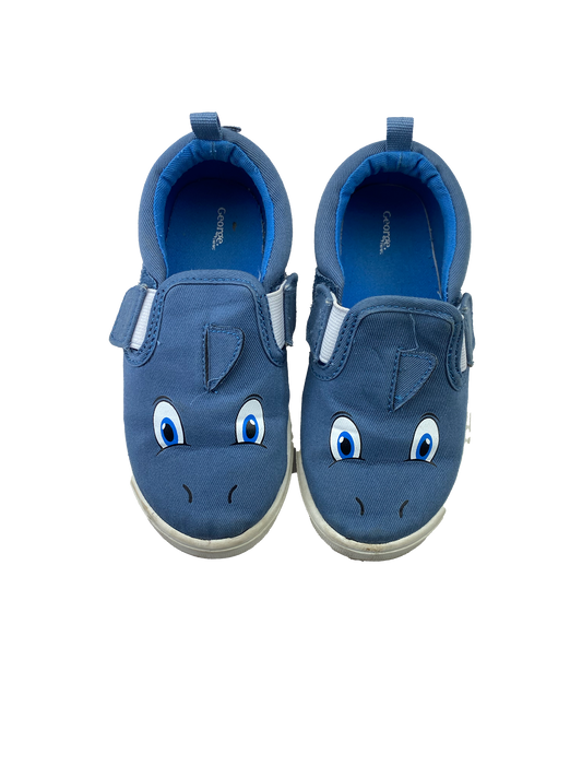 George Blue Slip-On Shoes 9