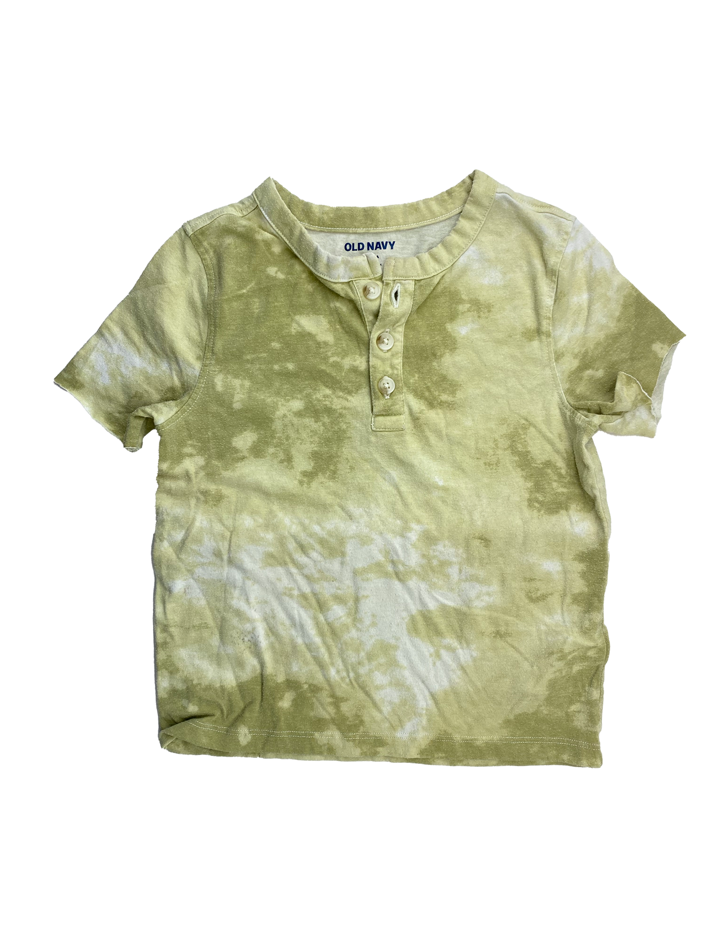 Old Navy Green Tie Dye Henley T-Shirt 4T