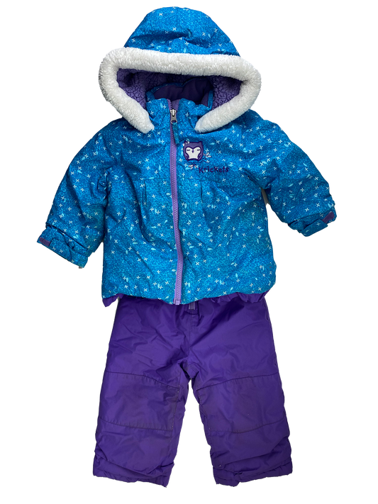 ❗️Stain: Krickets Blue & Purple Snowsuit 18M