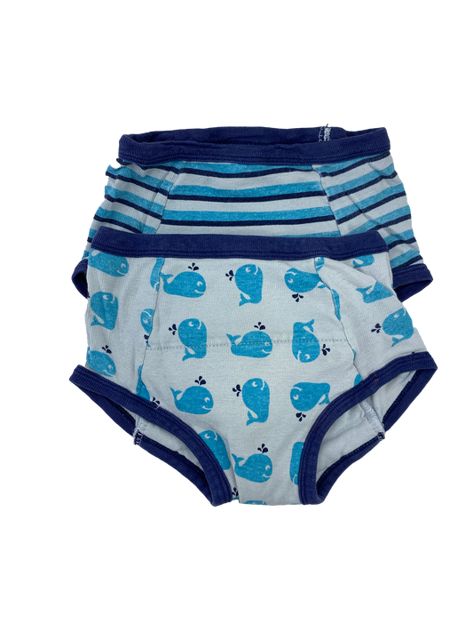 Luvable Friends 2-Pack Blue Training Underwear 3T
