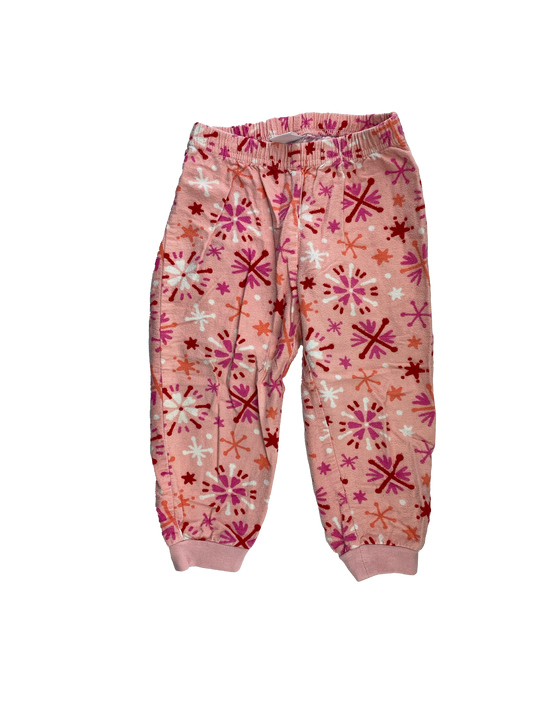 Joe Fresh Pink PJ Bottoms with Snowflakes 2T